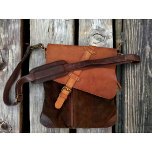 VINTAGE ADDICTION Purse Leather Adjustable Strap Crossbody Bag Satchel PLS READ